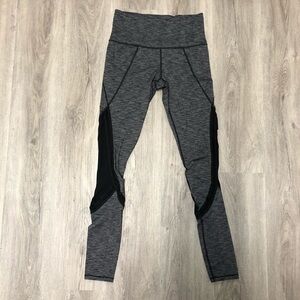 Athleta Grey Small Leggings Space Dye Grey Full Length Activewear Pants